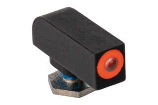 Night Fision Orange Ring Tritium Front Sight for GLOCK 17 and other models features a steel body